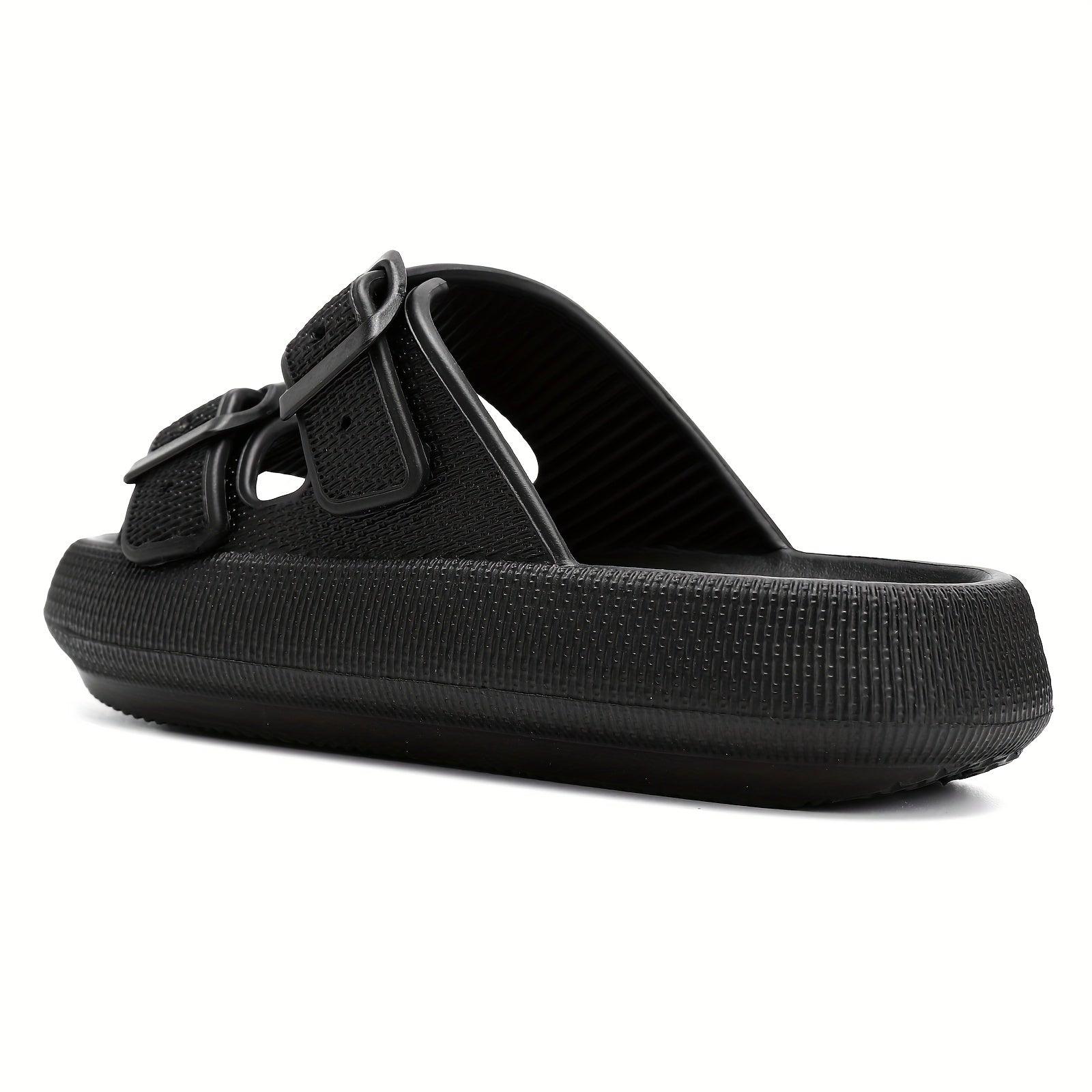 Men's Cozy Slippers with Double Hook & Loop Fasteners
