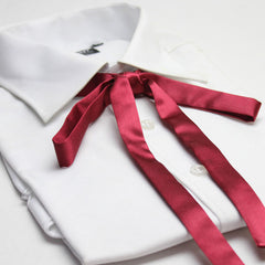 Silky Female Bow Tie Thin Ribbon Neckerchief Silk Tie