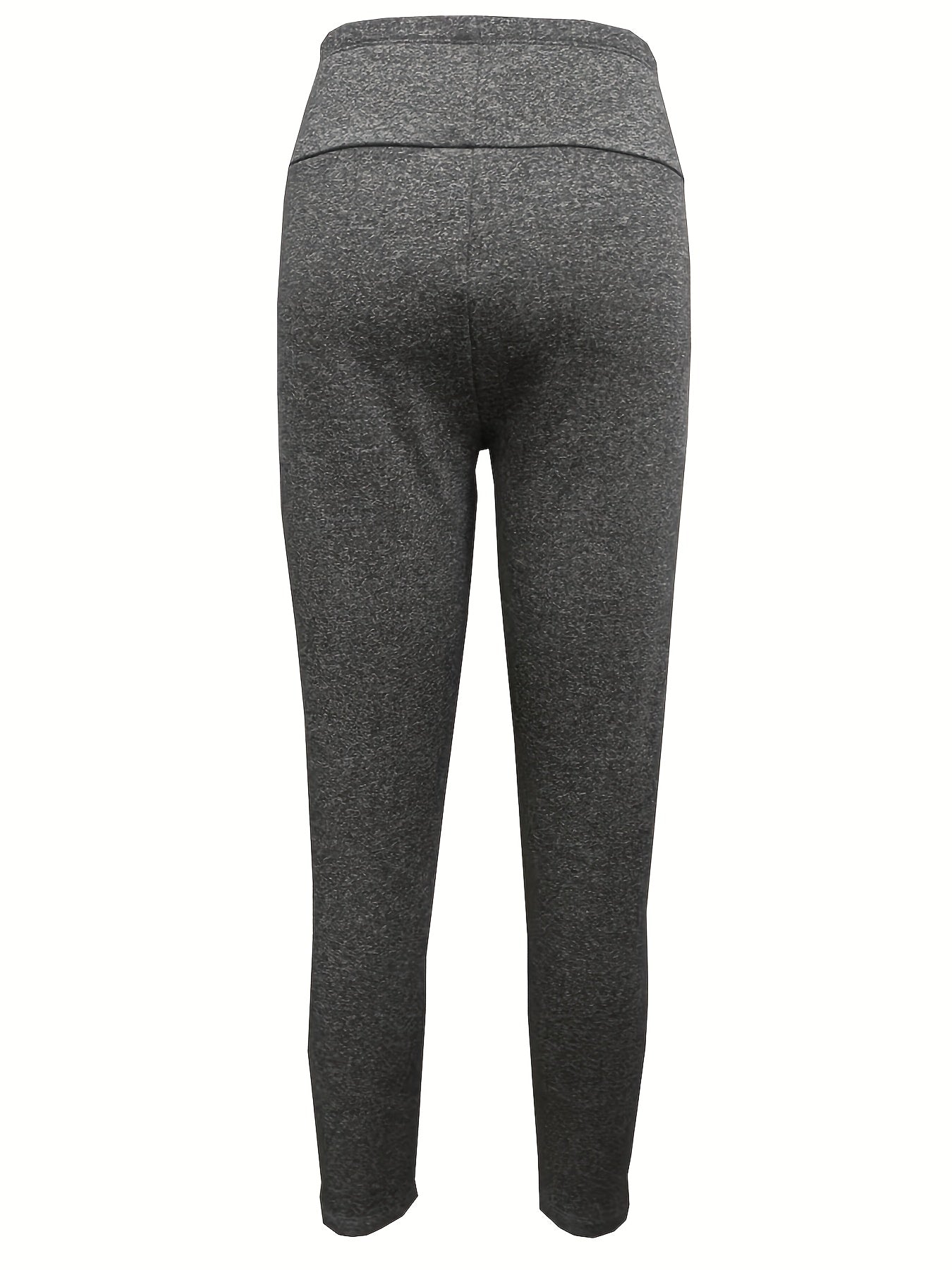 Sports Leggings Women's Plus Gnomes Print Fleece Lined Warm Pants