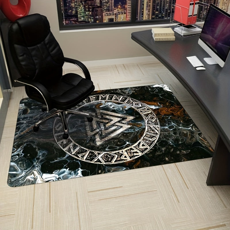 Viking Print Carpet Machine Washable Bedroom Living Room Floor Mat Gift Room