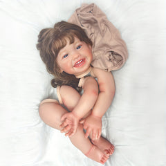 Artist Paint Reborn Doll Kit with Rooted Hair for Family Birthday Christmas
