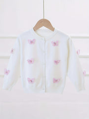 Girls' Butterfly Appliques Cardigan Coat Spring/Fall Clothes