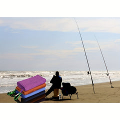Outdoor Fishing Hand Towels with Carabiners - Small Hand Towels for Camping