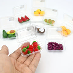 Miniature Fruit Display: Grapes and Avocados for Dollhouses