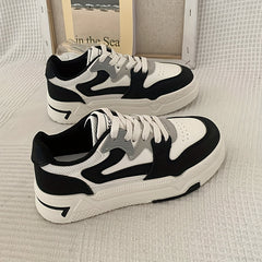 Women's Platform Skate Shoes Lace-up Comfort Flats