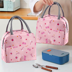 Durable Oxford Cloth Lunch Bag with Aluminum Foil Liner