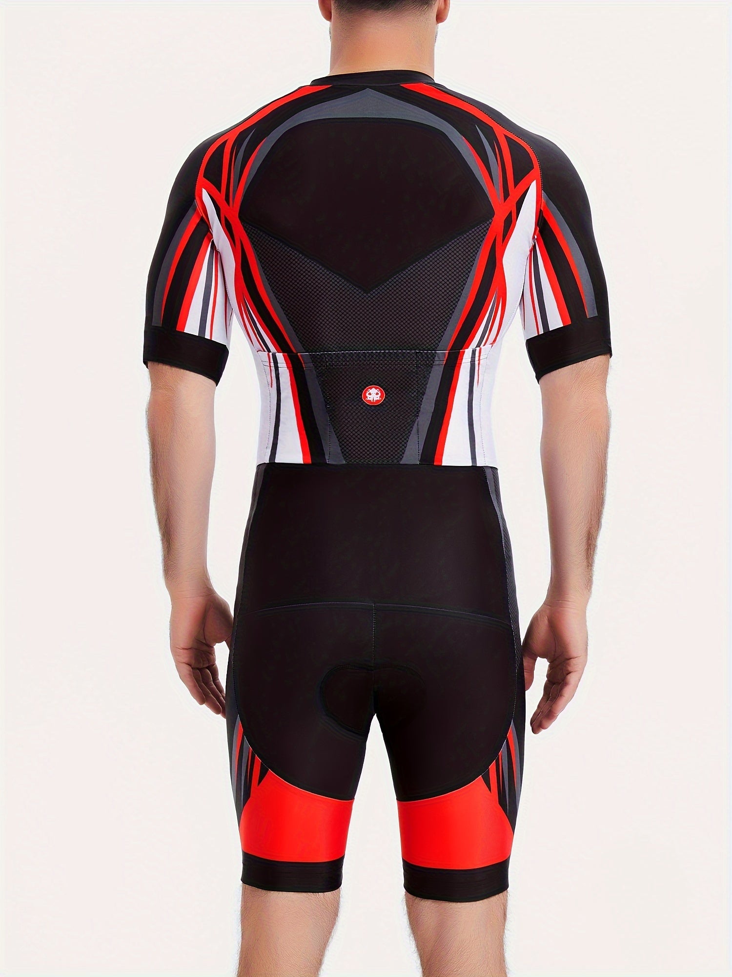 Men's Quick Dry Cycling Skinsuit Jumpsuit Skinny Fit Stretch Triathlon Suit