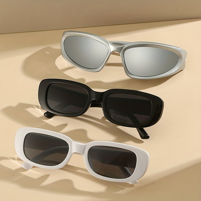 Rectangle Sunglasses Retro Anti Glare UV400 Sun Shades for Vacation