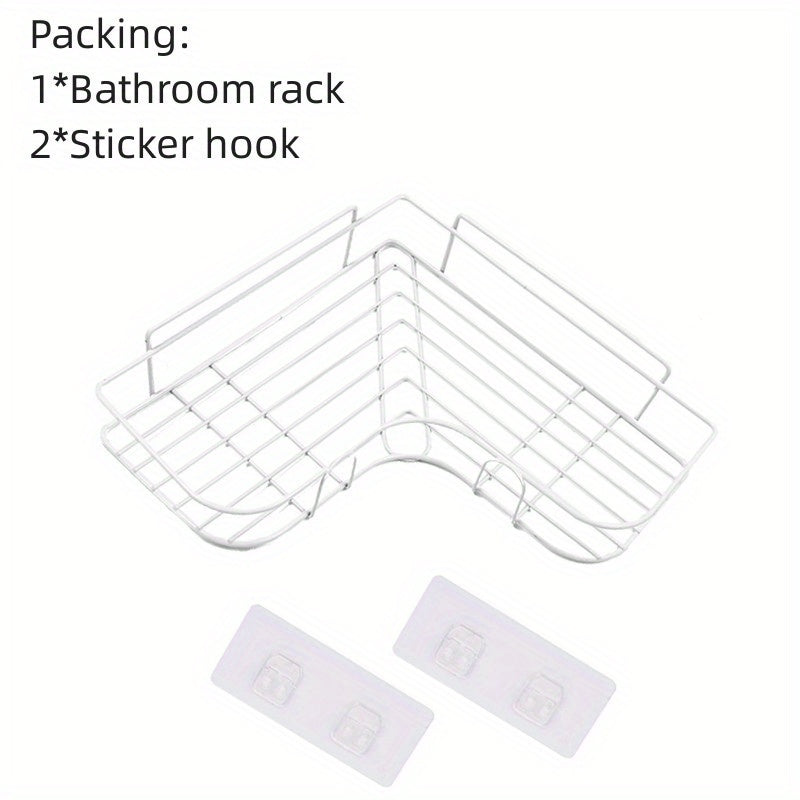 2pcs Metal Shelf Triangle Storage Organizer Rack