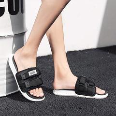 Men's Platform Slides Unisex Open Toe Slippers