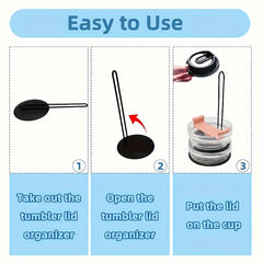Cup Lid Storage Rack Space Saving Cup Accessories