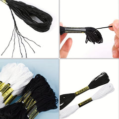 24pcs Halloween Friendship Bracelets Floss & Threads with Bobbins
