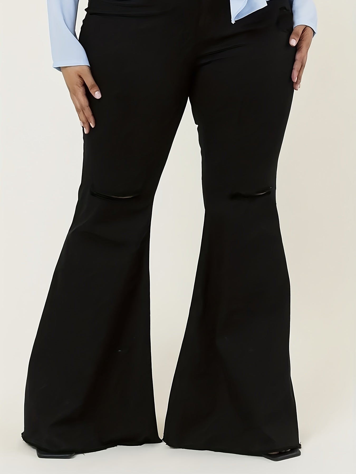 Sexy Jeans: High Rise High Stretch Skinny Flared Leg Jeans