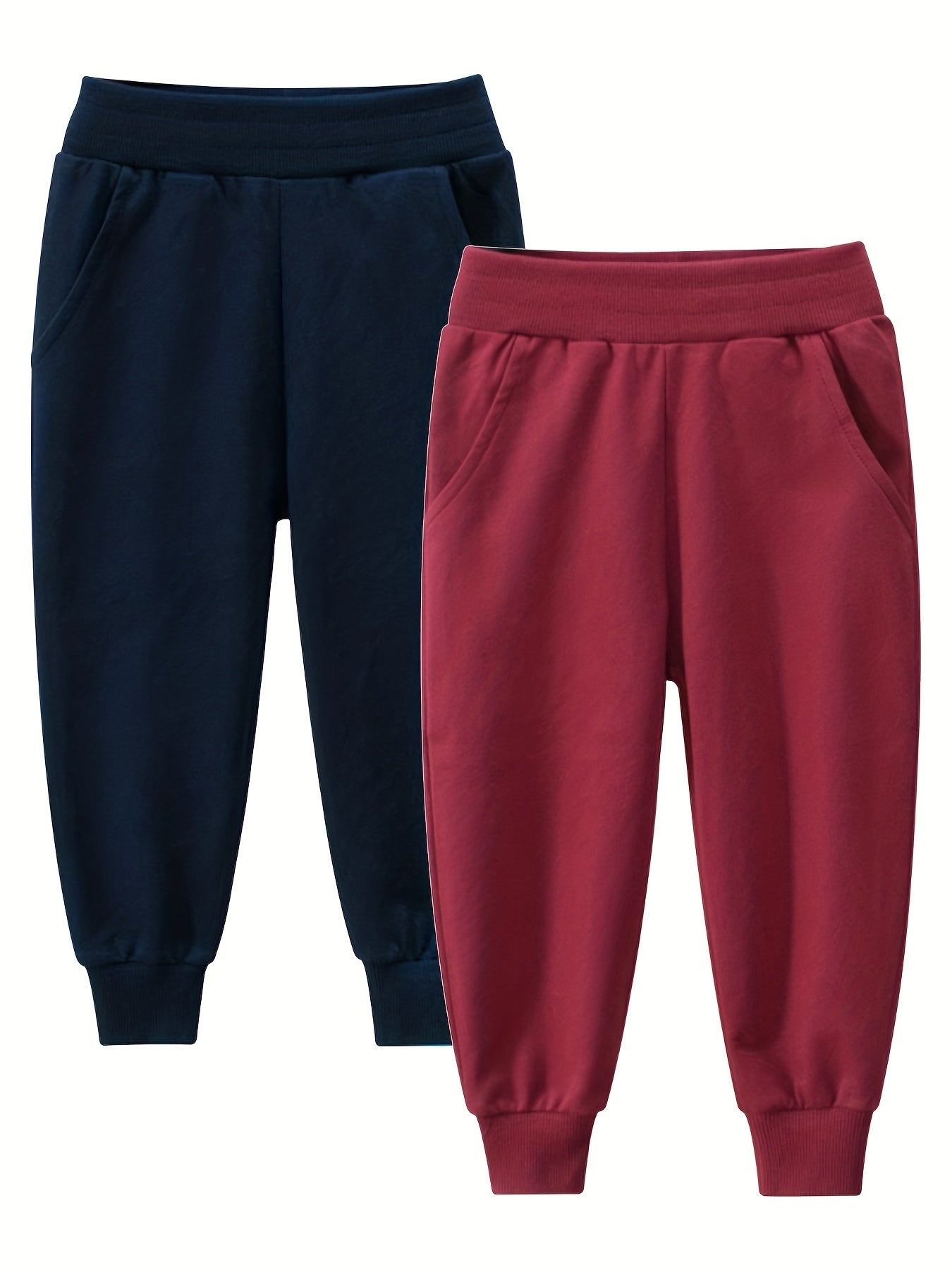 2pcs Boys Casual Active Sweatpants Quick Dry Jogger Sports Pants