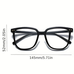 Square Anti Light Glasses For Women Men Students Jelly Lightweight Frame
