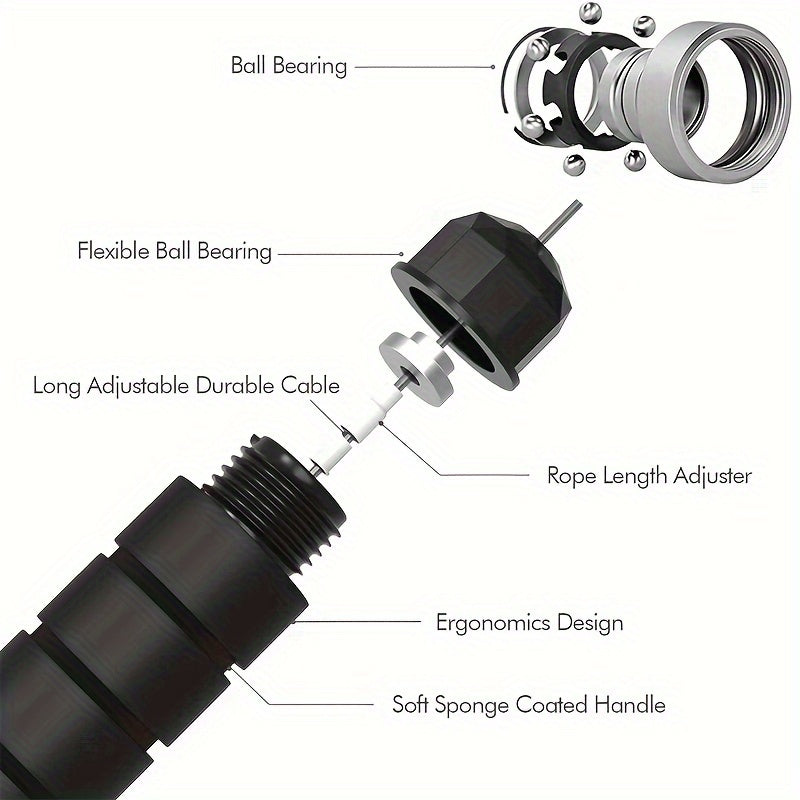 Adjustable Wire Skipping Rope for Fitness Exercise