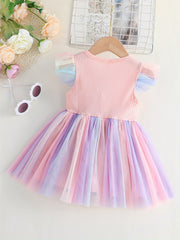 Baby Girls Bowknot Mesh Dress Summer Clothes