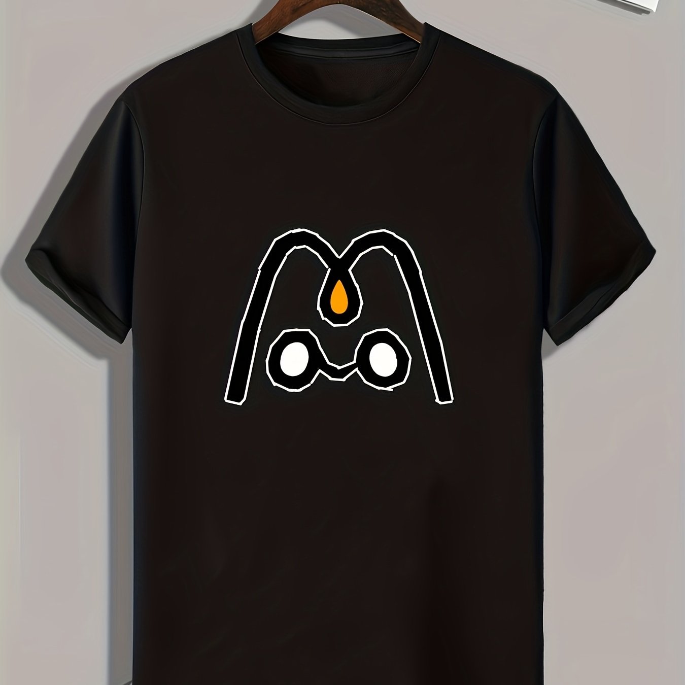 Cartoon Print Men's Graphic T-shirt Casual Comfy Tees For Summer