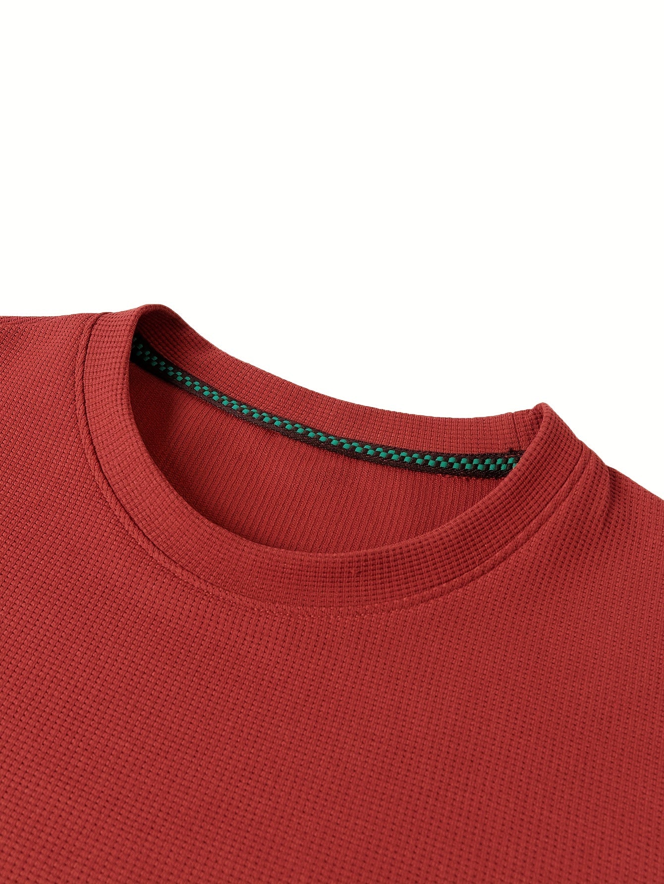 Men's Solid Crew Neck Sweatshirt Pullover for Spring Fall