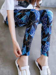 Geo Print Skinny Leggings Stretchy Leggings Women's Clothing