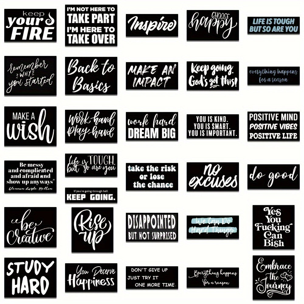 61pcs Inspirational English Graffiti Stickers for Water Bottle Car Computer