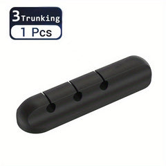 Silicone Desktop Wire Fixer Cable Holder Clip Self adhesive Cable Manager