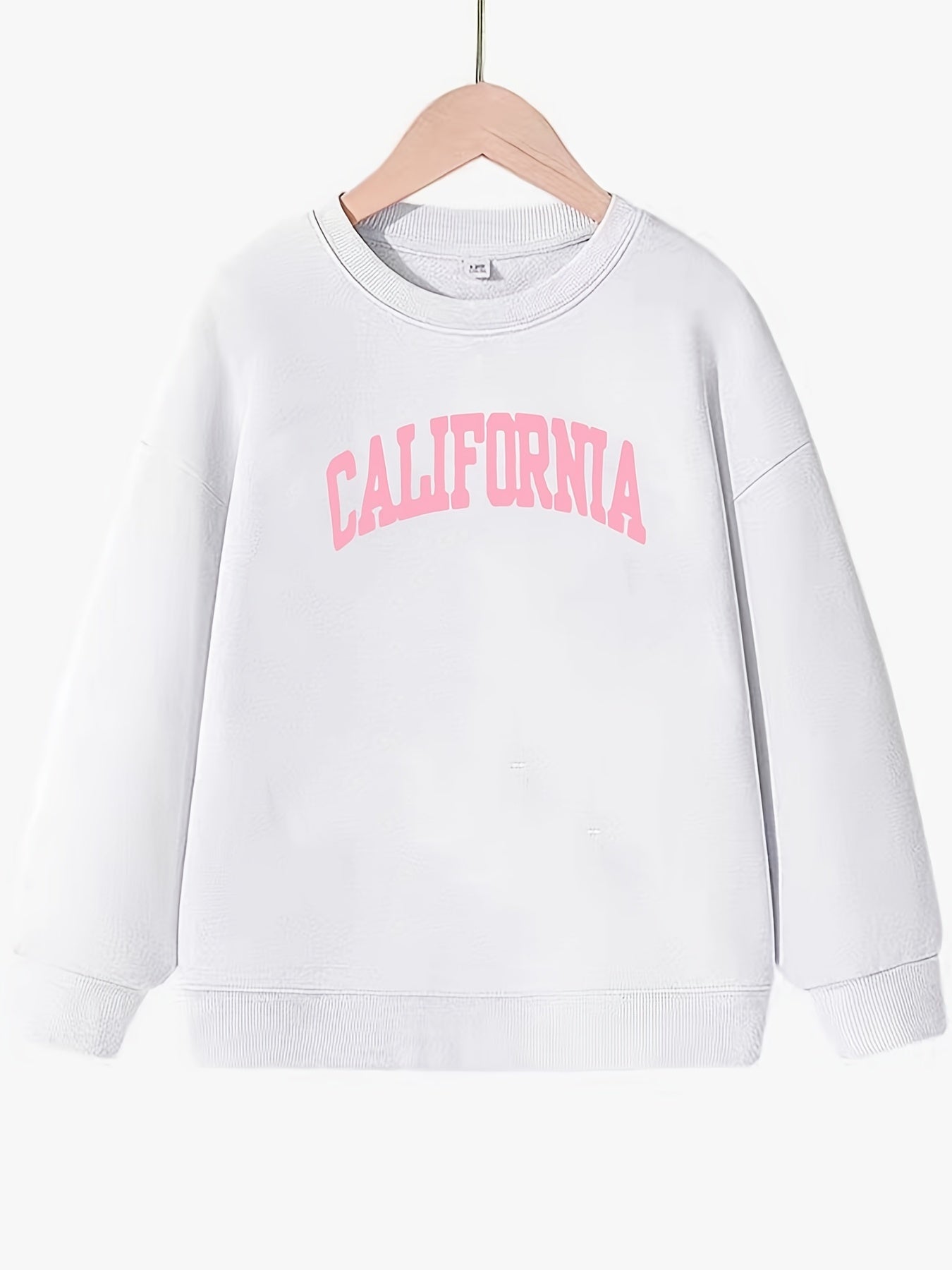 Girls Butterfly Print Long Sleeve Sweatshirt Top Pullovers