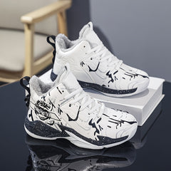 Boys' Warm Plush Lined Basketball Shoes