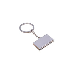 Mini Metal Notebook Computer Key Chain Car Bag Pendant