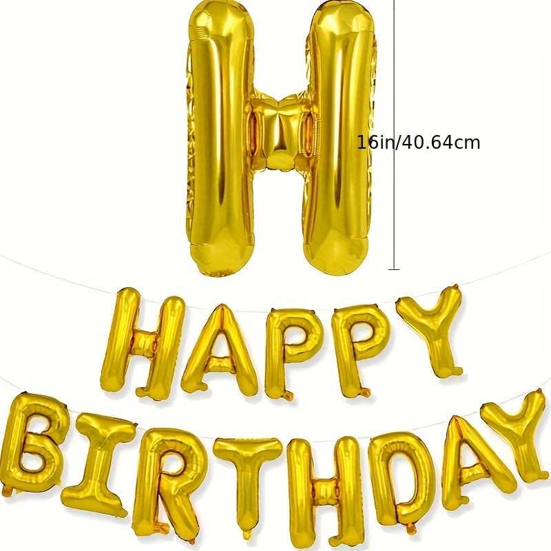 40 64 Cm Happy Birthday Set - Balloons and Banners