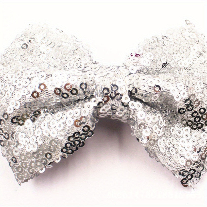 Cartoon Sequin Bow Hair Clips Hair Accessories Holiday Gift For Girls