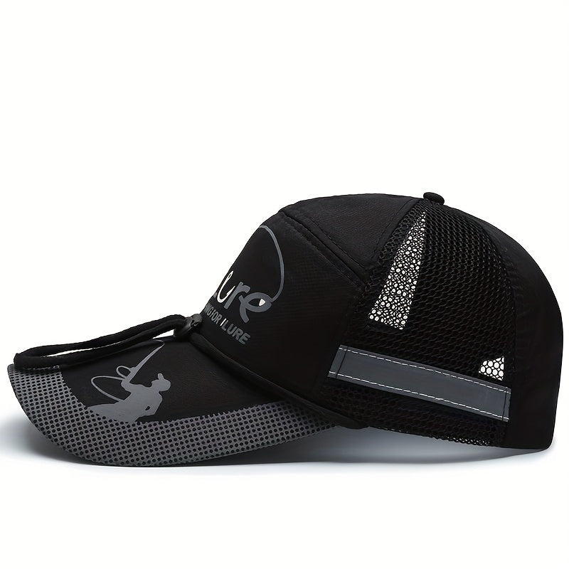 Men's Quick Drying Baseball Cap Mesh Sun Hat Fishing Sports Cap