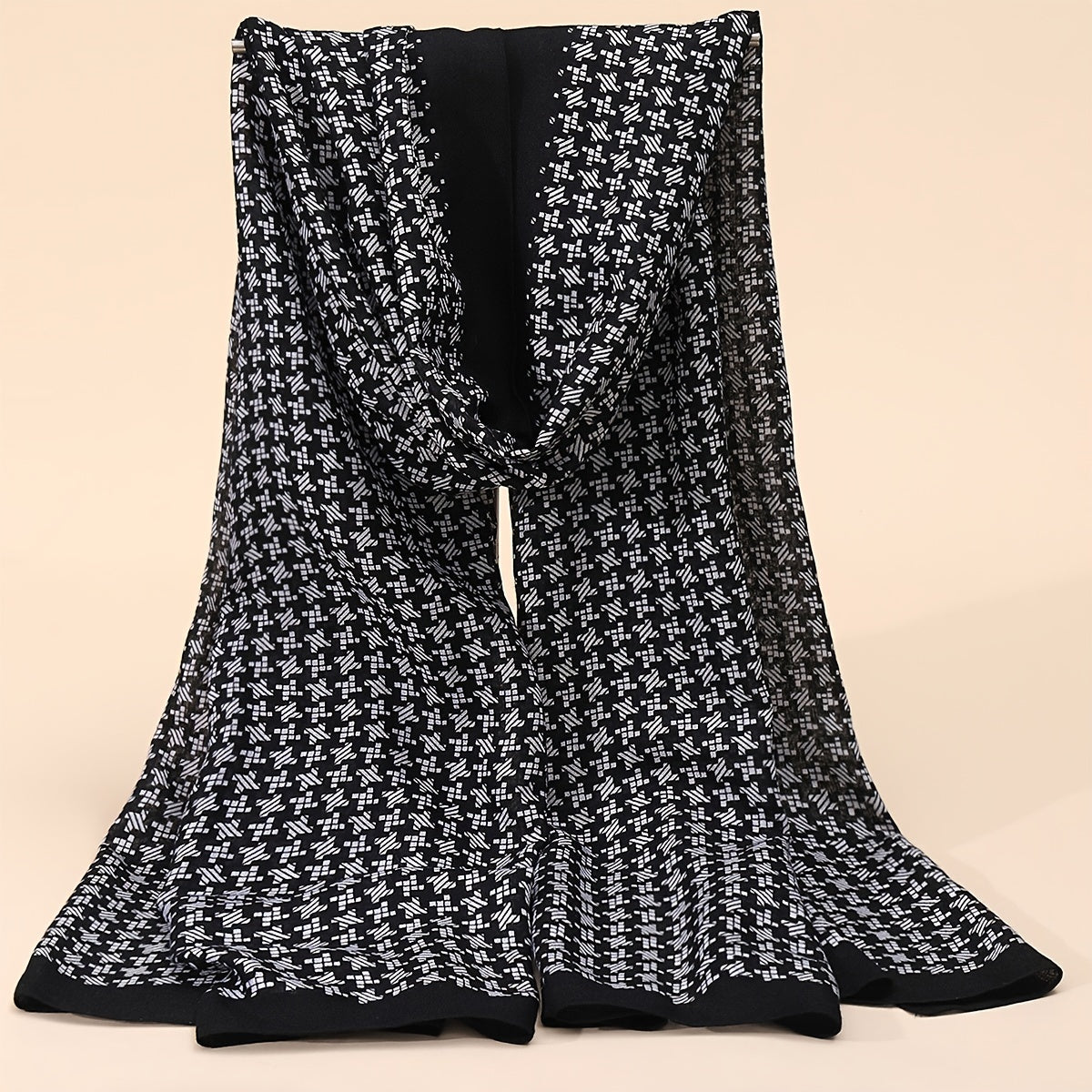 Houndstooth Scarf Unisex Autumn Winter Scarf Shawl Women