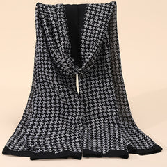 Houndstooth Scarf Unisex Autumn Winter Scarf Shawl Women