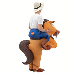 Halloween Horse Inflatable Costume Funny Cosplay Riding Inflatable Costume