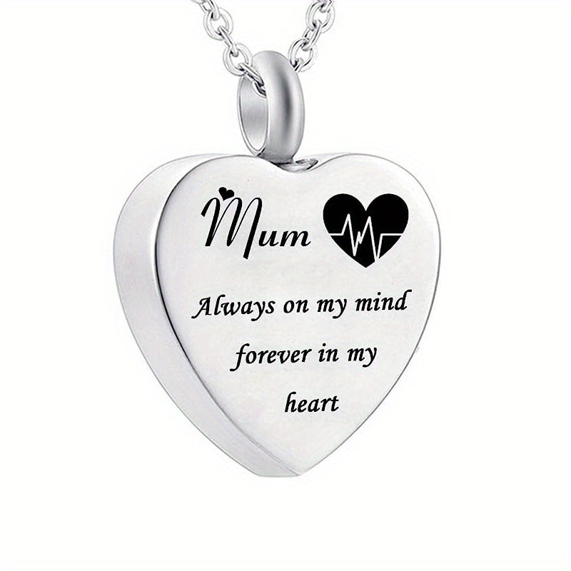 Heart Urn Necklace For Ashes Memorial Pendant