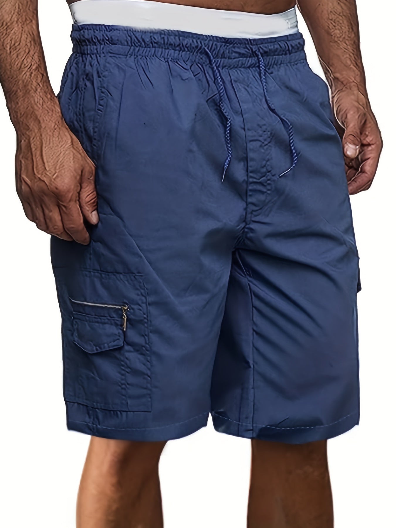 Men's Lightweight Cargo Shorts Breathable Flap Pocket Work Pants