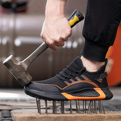 Puncture Proof Safety Shoes Work Sneakers for Industrial Construction Site