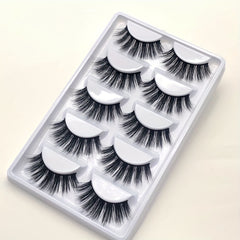 5 Pairs 3D Fluffy False Eyelashes Natural Volume Thick Makeup Lashes