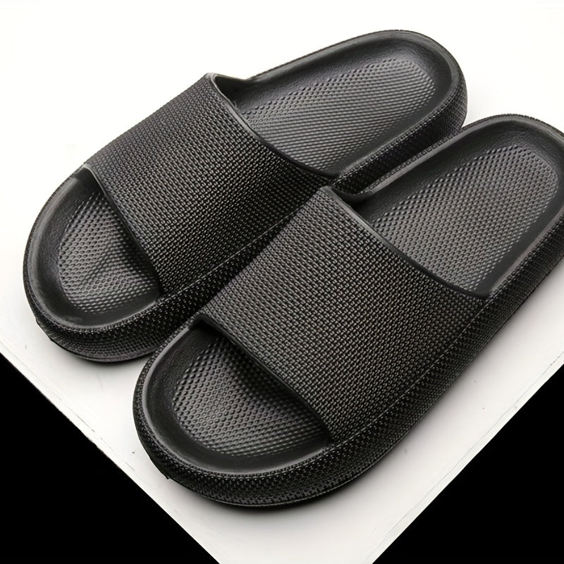 Men's Non Slip Platform Slides Comfortable Pillowy Slides