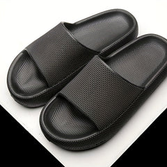 Men's Non Slip Platform Slides Comfortable Pillowy Slides