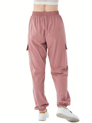 Nickie Girls' Waterproof Cargo Pants Dry Fit Jogger Trousers