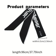 2pcs Set Skinny Scarf Long Ribbon Neckerchief Twilly Scarf For Women