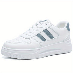 Women's Platform Skate Shoes Lace Up Low Top Casual Sneakers