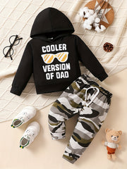 Infant Boys Camo Print Hoodie & Pants 2pc Set