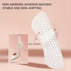 Silicone Heel Sticker Anti Wear Prevents Shoe Drop Large to Small Half Size Pad