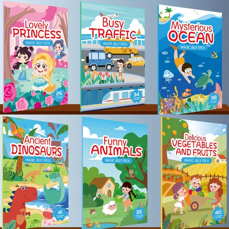Reusable Sticker Books Educational Toys for Kids