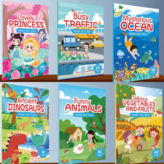Reusable Sticker Books Educational Toys for Kids
