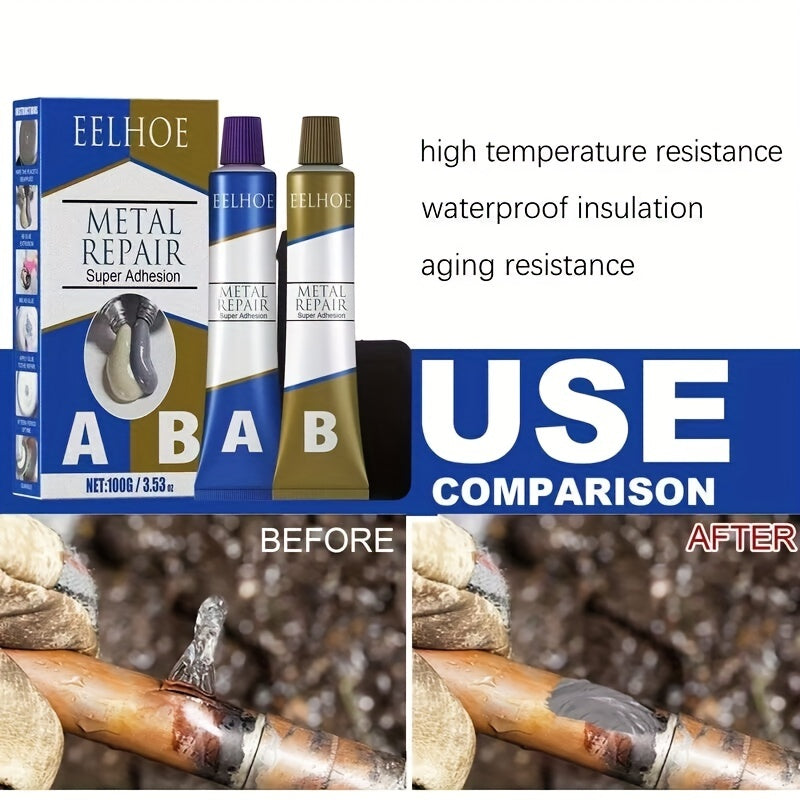 100g Magic Repair Glue AB Metal Cast Iron Repairing Adhesive