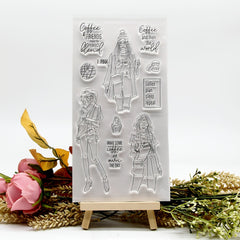 Girls Silicone Clear Transparent Stamp for Scrapbooking